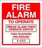 Fire Alarm Operation Dial 1-111